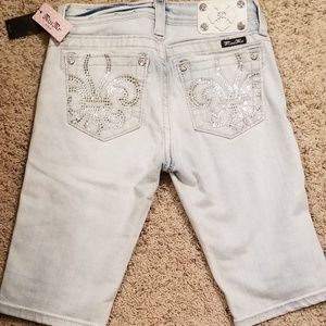 Girls size 14 Miss Me Bermuda shorts